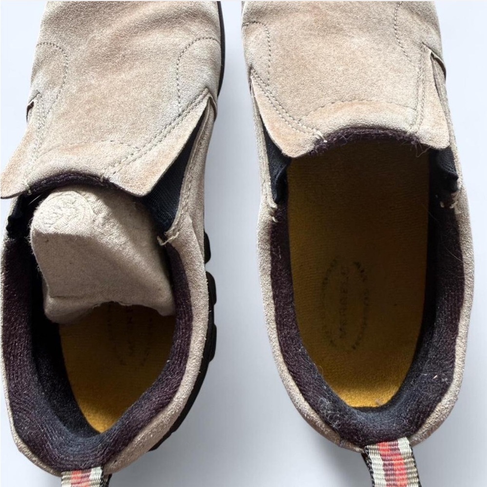 Merrell Tan Suede Slip-On Hiking Shoes Great Traction for Hiking! - Picture 8 of 9